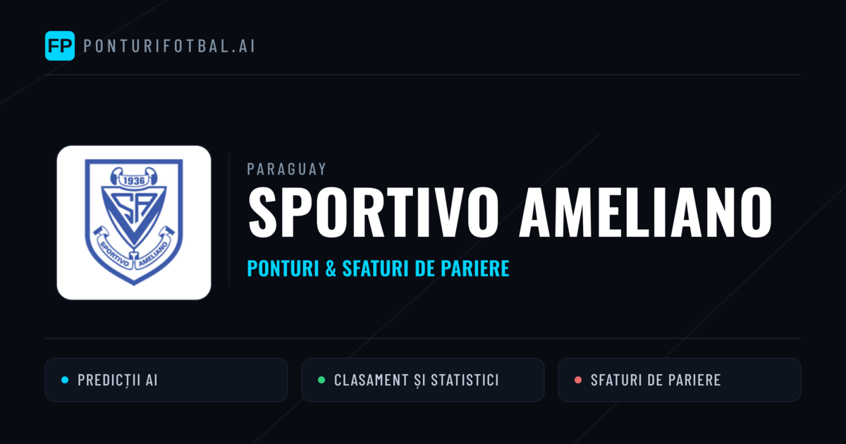 Sportivo Ameliano Ponturi și statistici