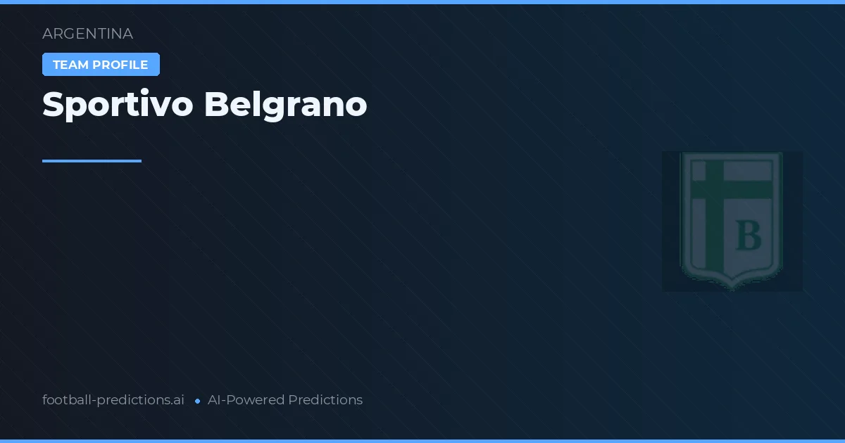 Sportivo Belgrano Ponturi și statistici