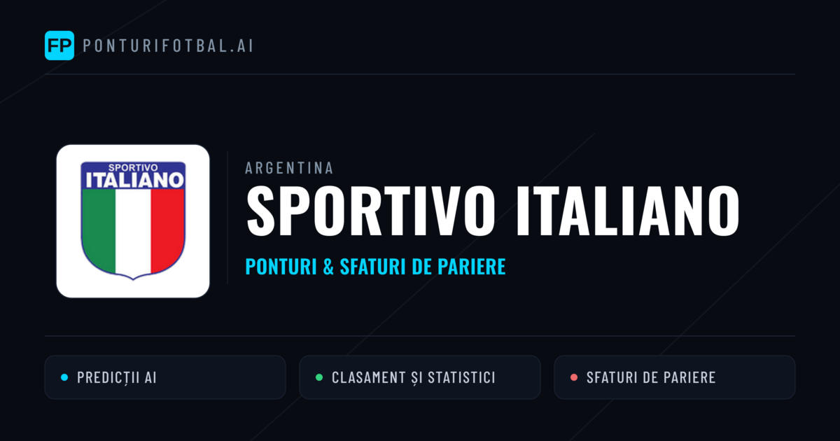 Sportivo Italiano Ponturi și statistici