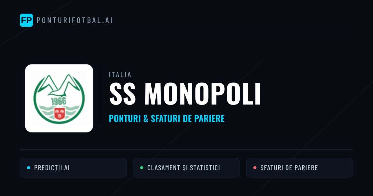 SS Monopoli Ponturi și statistici