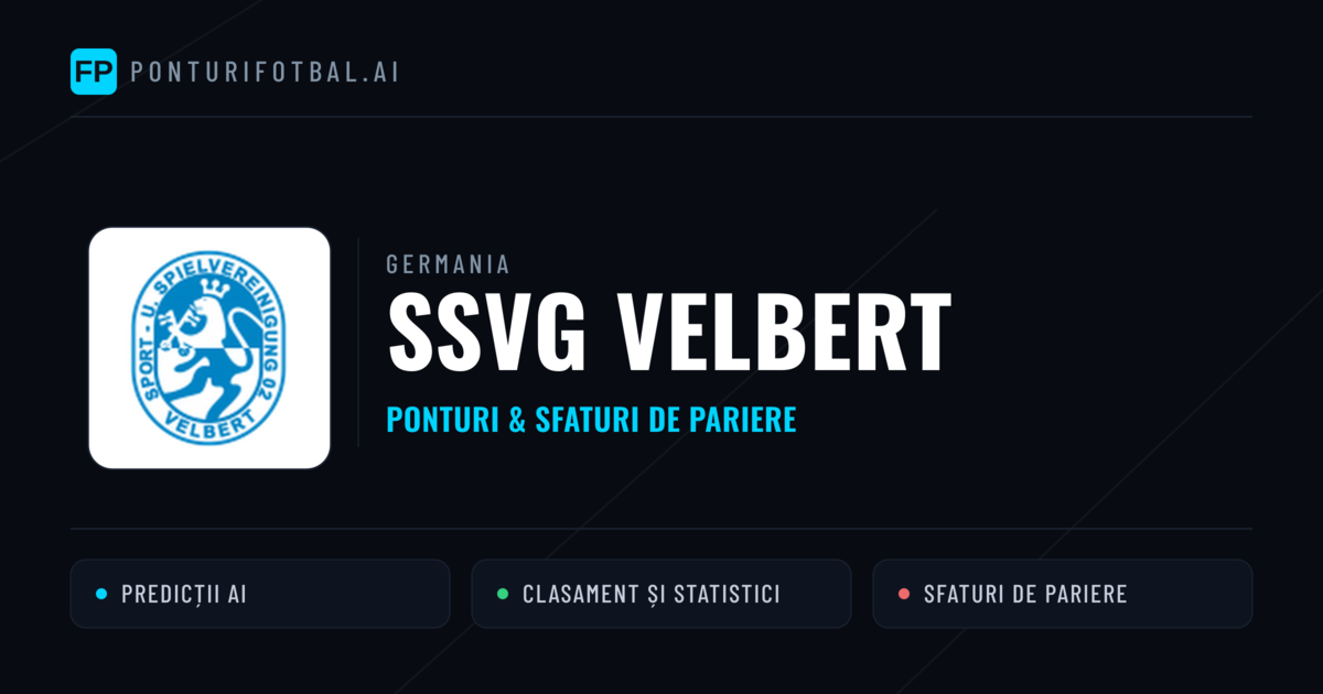 SSVg Velbert Ponturi și statistici