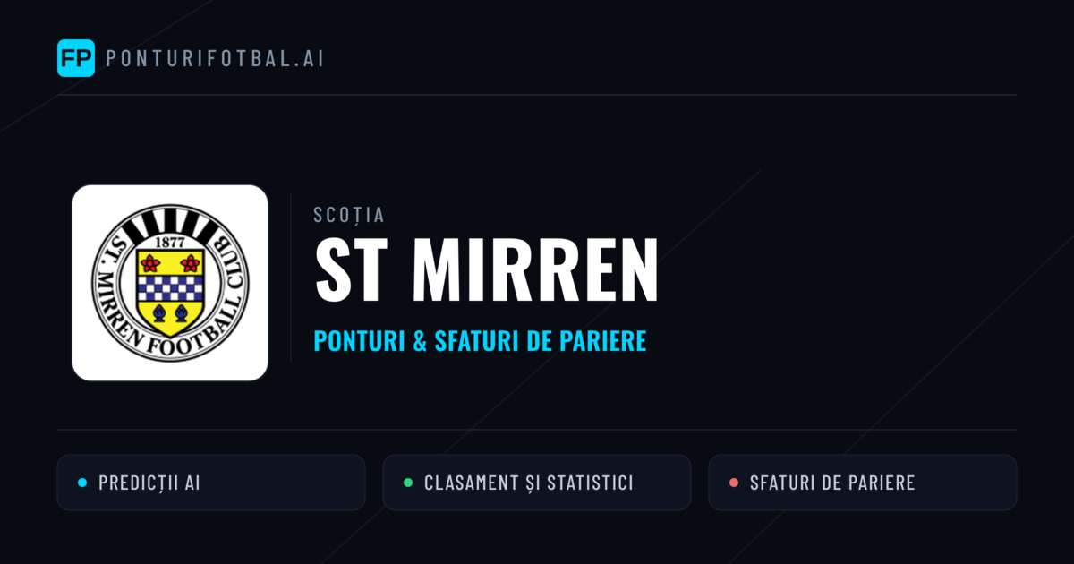 ST Mirren Ponturi și statistici