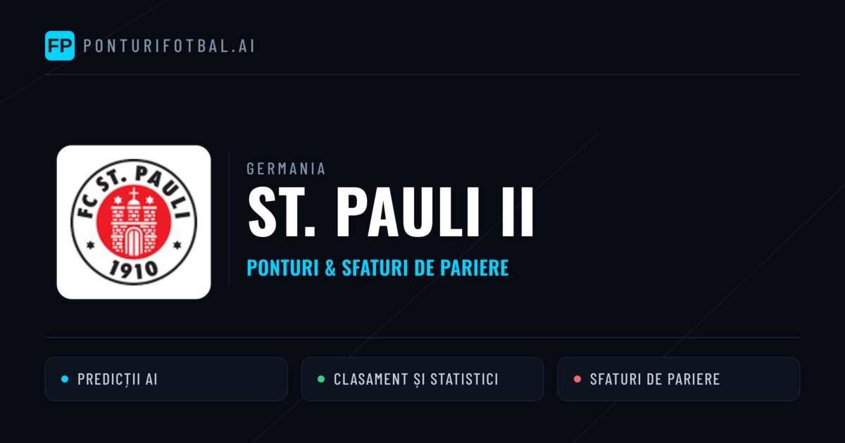 St. Pauli II Ponturi și statistici