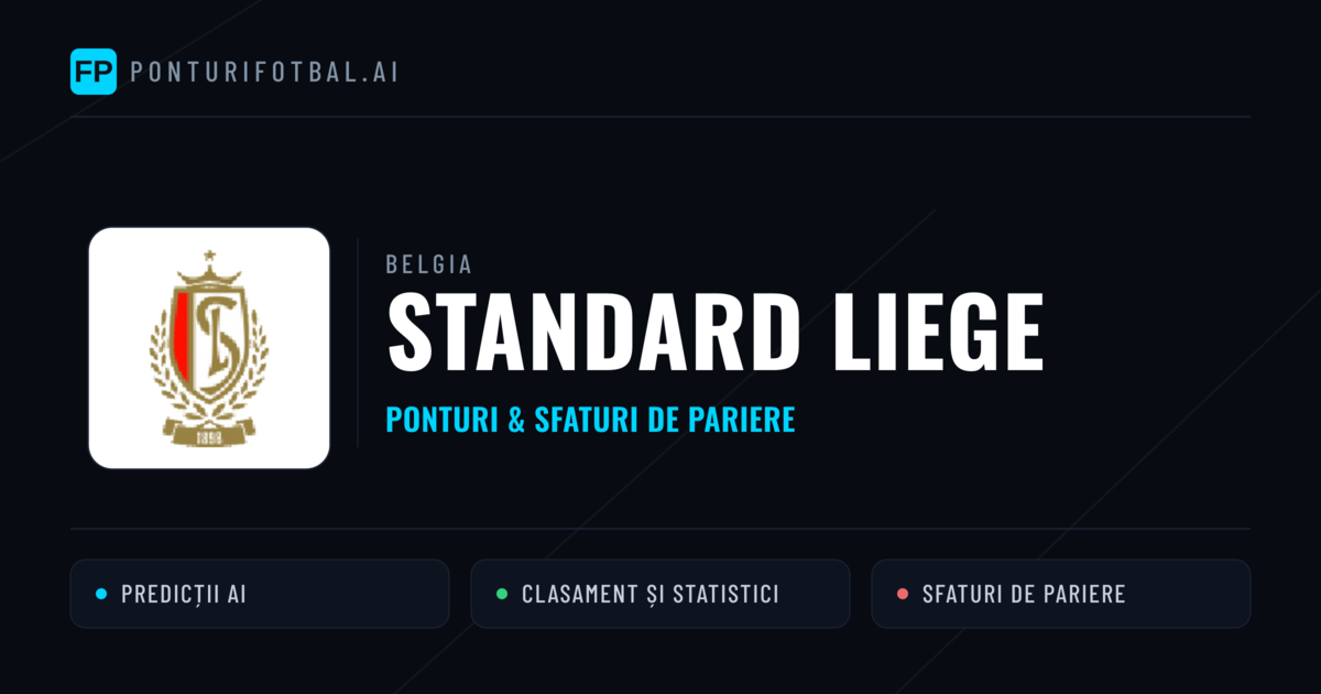 Standard Liege Ponturi și statistici
