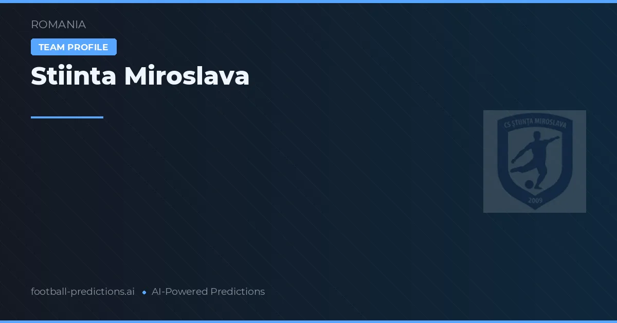 Știința Miroslava Ponturi și statistici
