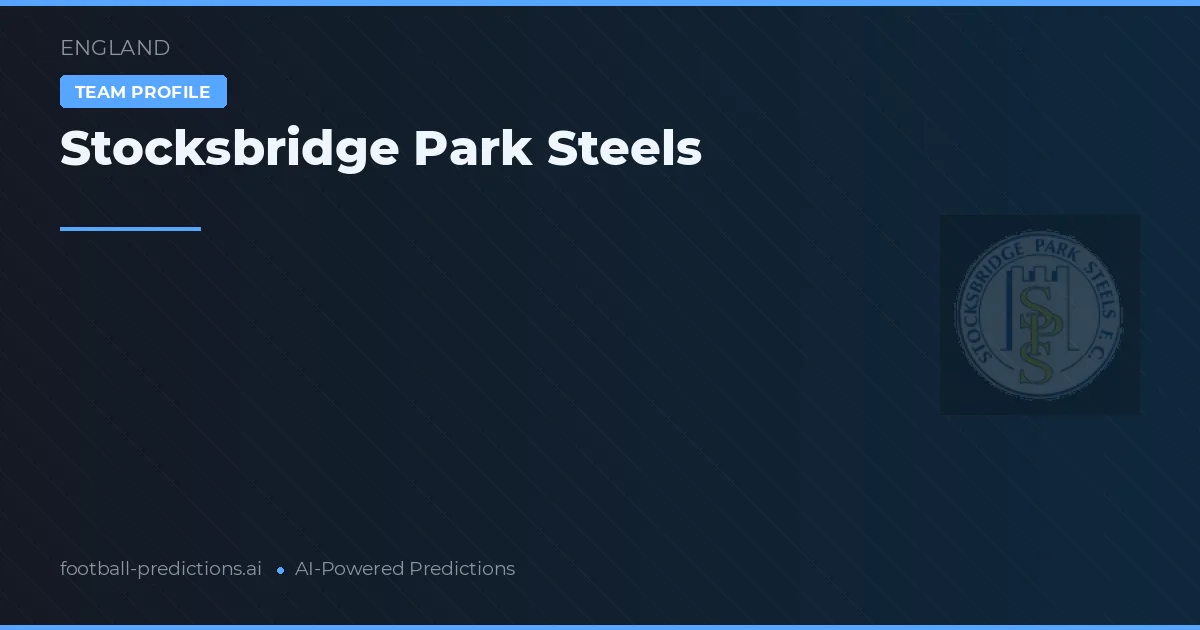 Stocksbridge Park Steels Ponturi și statistici