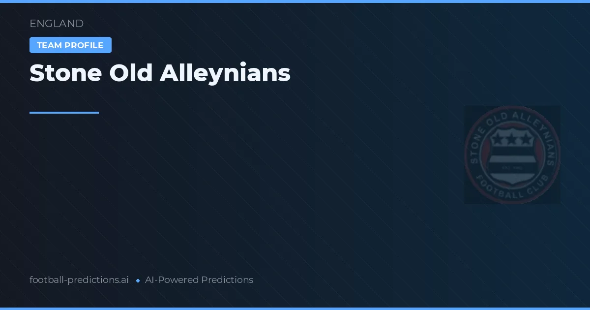 Stone Old Alleynians Ponturi și statistici