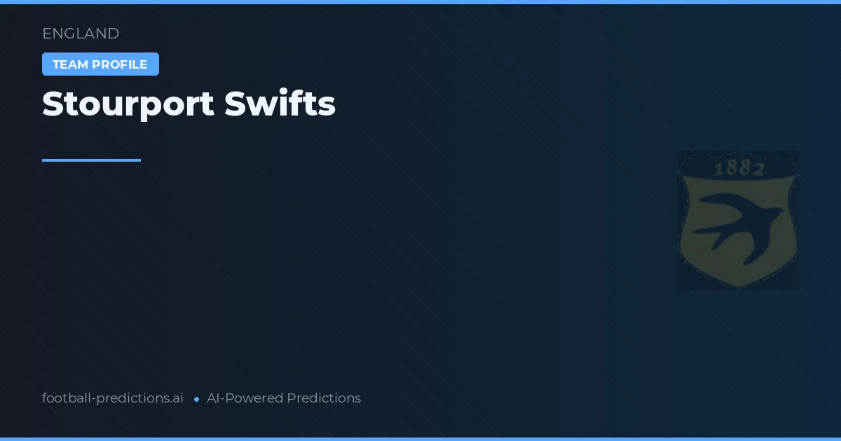 Stourport Swifts Ponturi și statistici