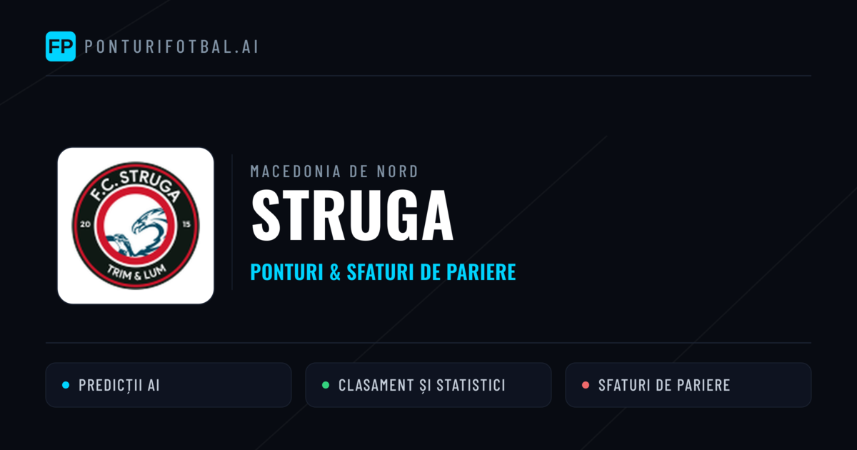 Struga Ponturi și statistici