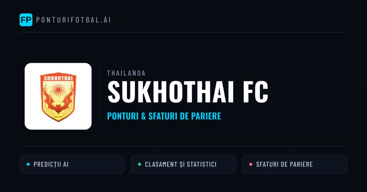 Sukhothai FC Ponturi și statistici