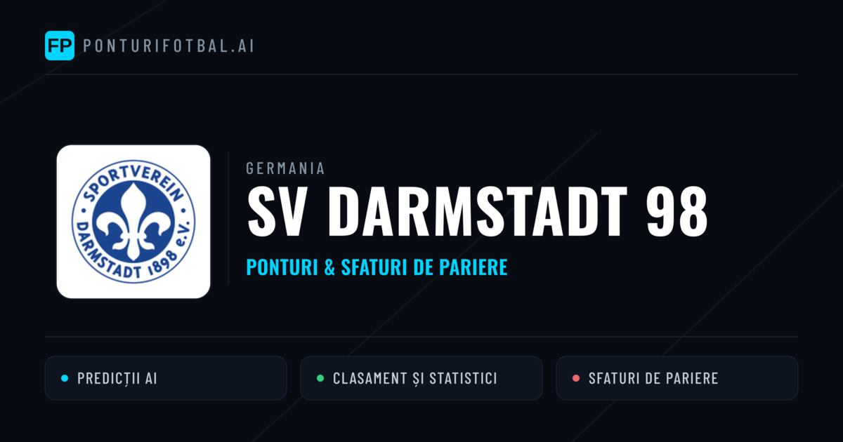 SV Darmstadt 98 Ponturi și statistici