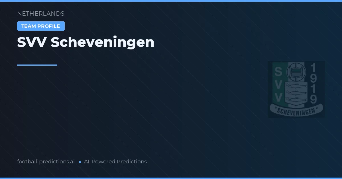 SVV Scheveningen Ponturi și statistici
