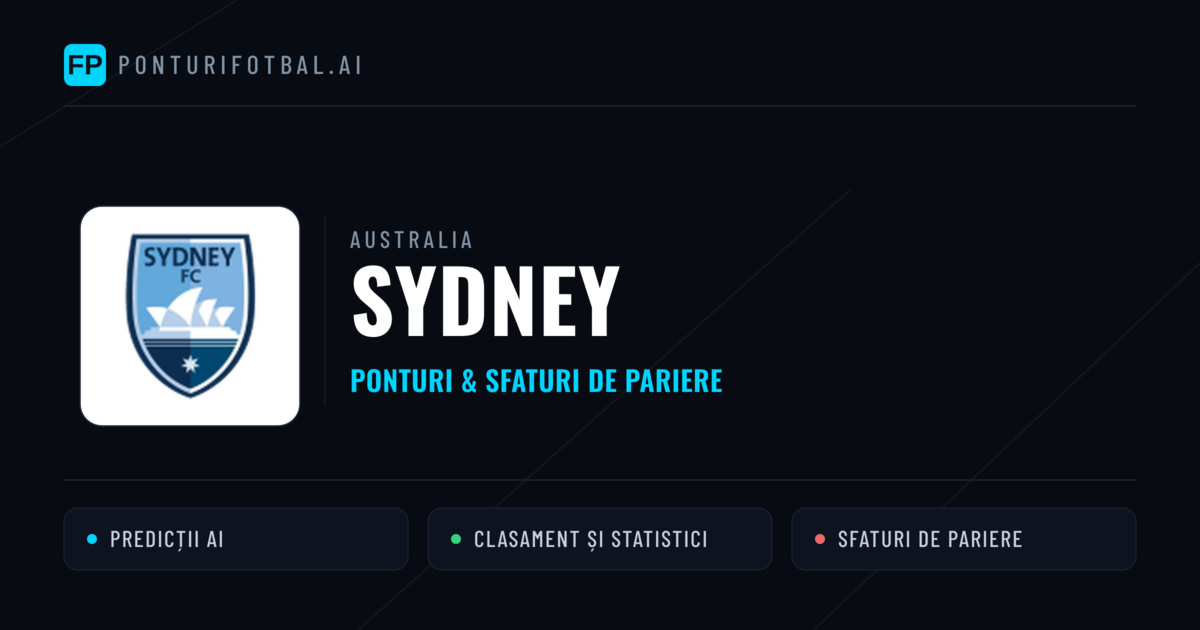 Sydney Ponturi și statistici
