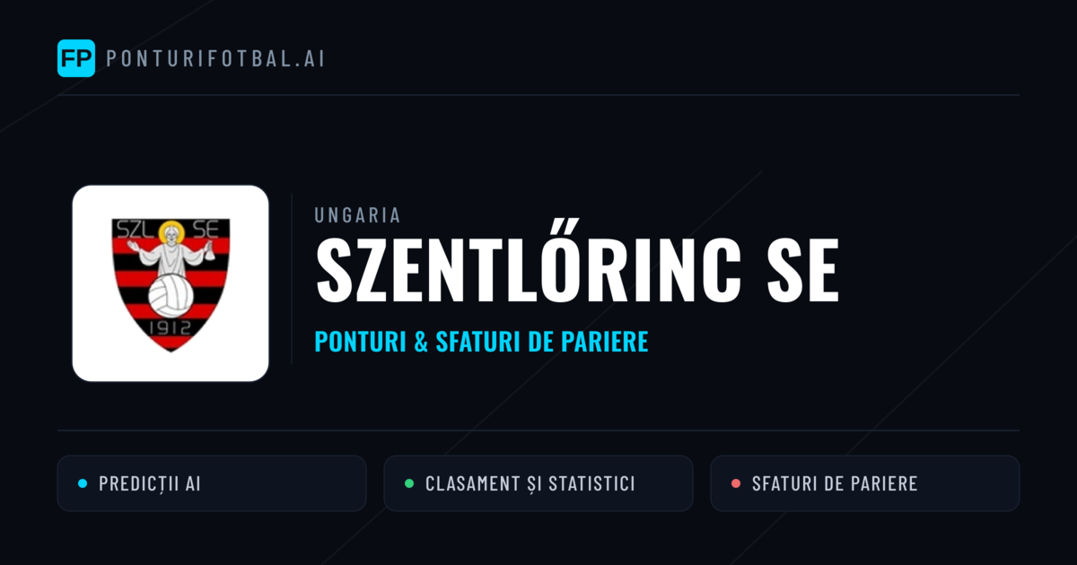 Szentlőrinc SE Ponturi și statistici