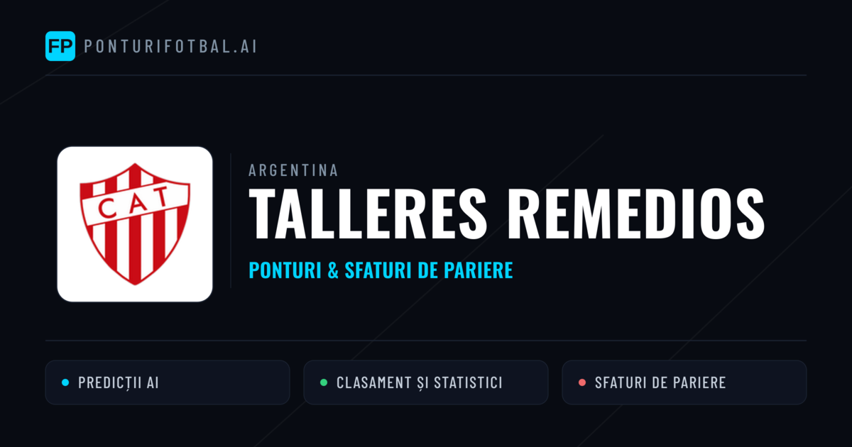 Talleres Remedios Ponturi și statistici
