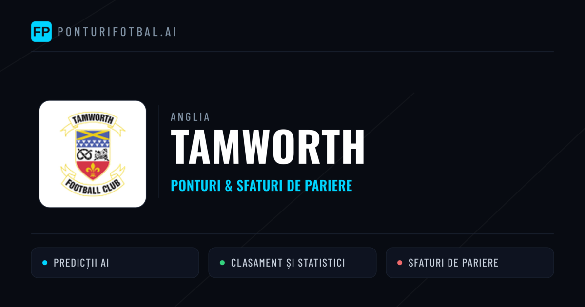 Tamworth Ponturi și statistici