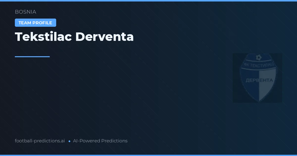 Tekstilac Derventa Ponturi și statistici