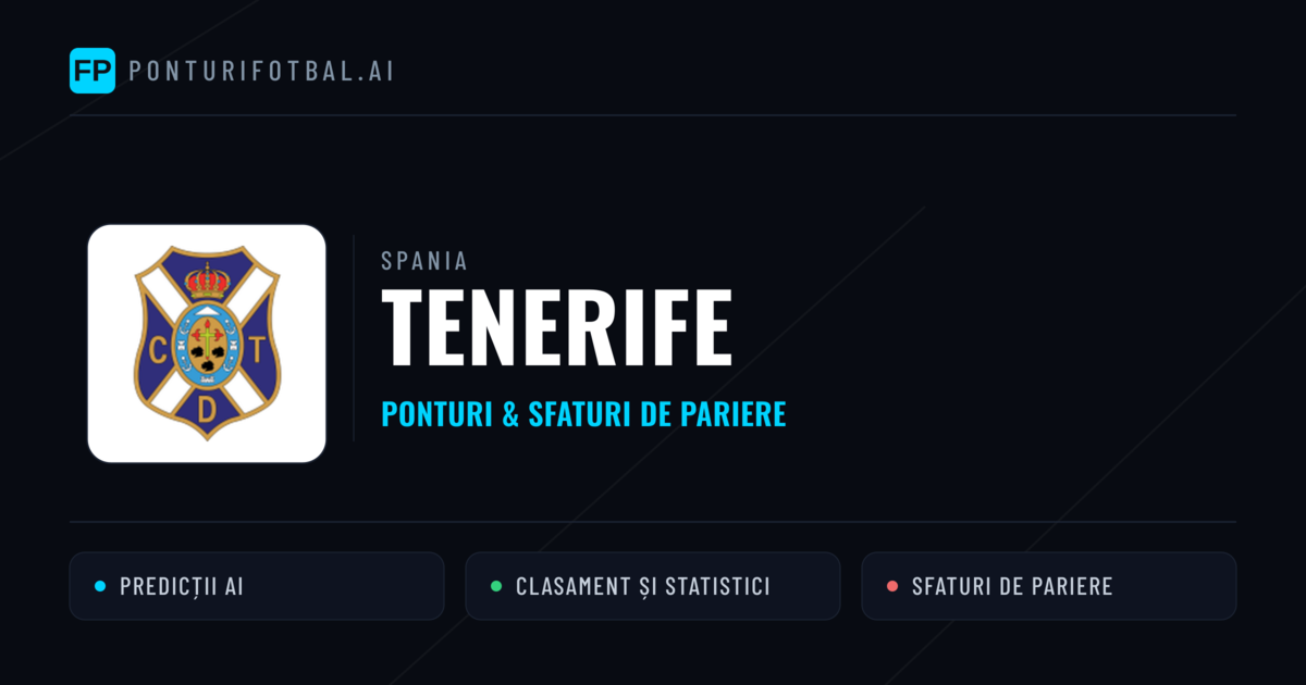 Tenerife Ponturi și statistici