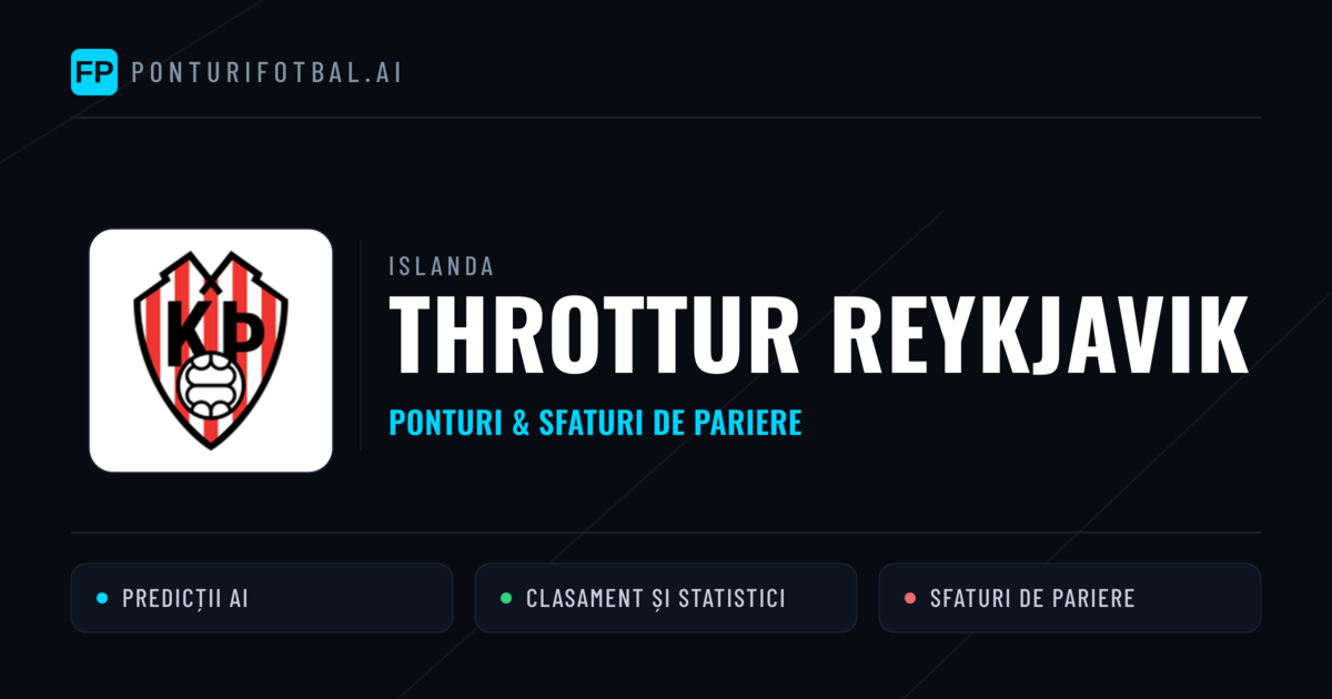 Throttur Reykjavik Ponturi și statistici