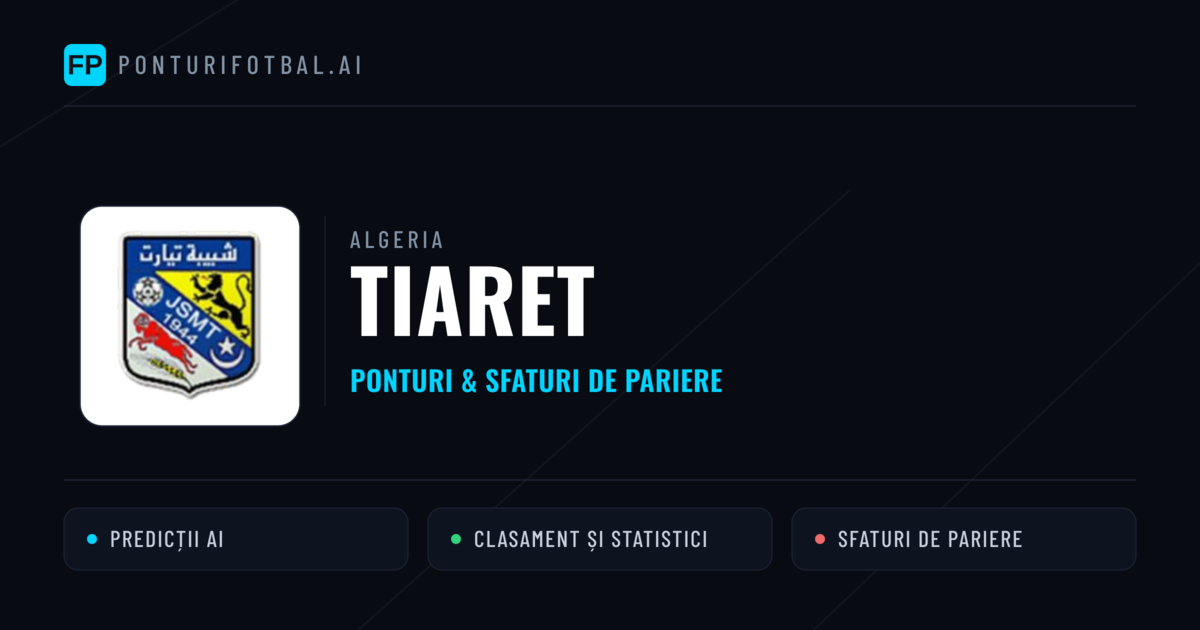 Tiaret Ponturi și statistici