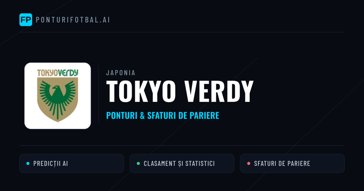 Tokyo Verdy Ponturi și statistici
