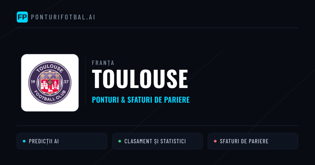 Toulouse Ponturi și statistici