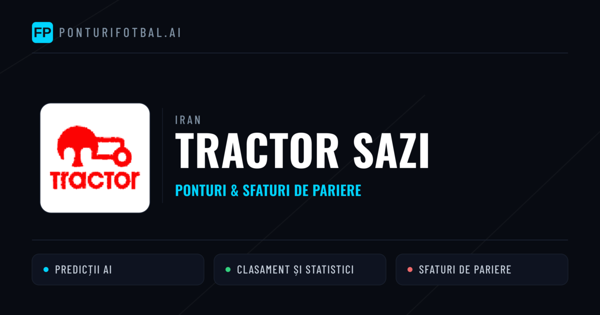 Tractor Sazi Ponturi și statistici