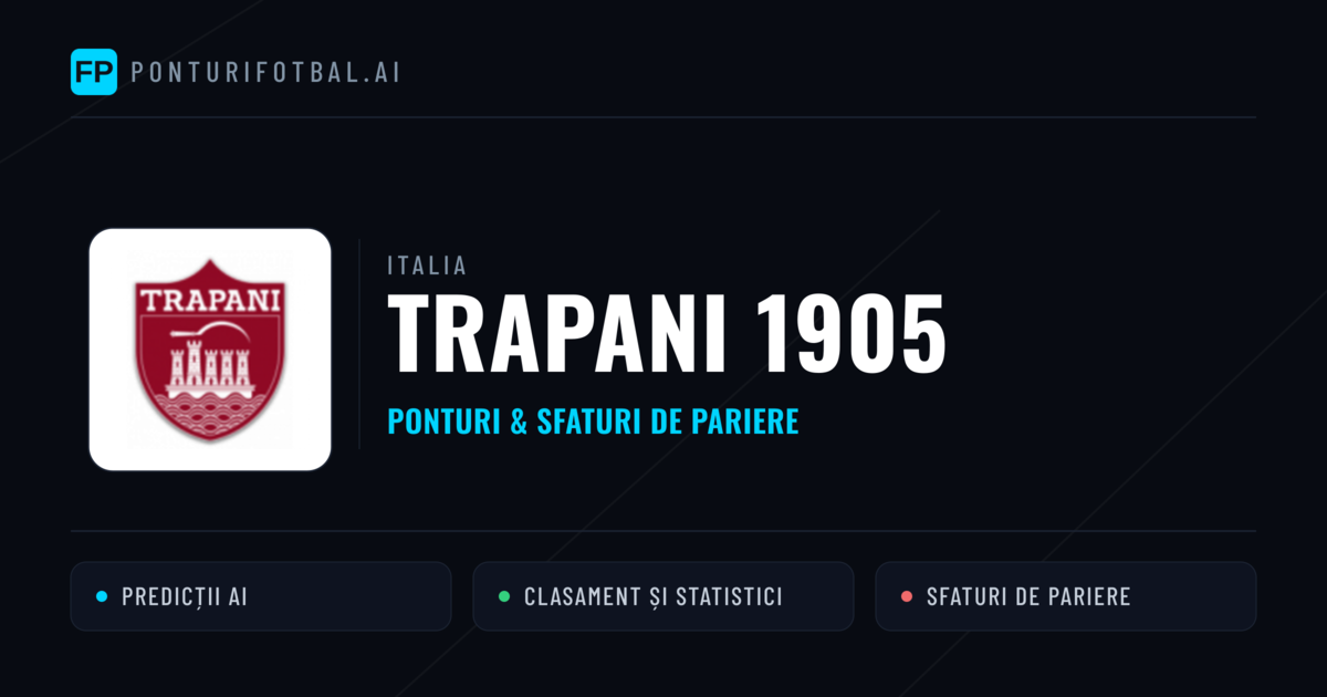 Trapani 1905 Ponturi și statistici