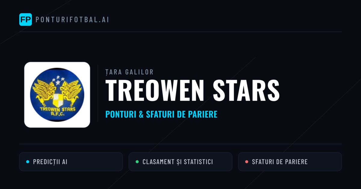 Treowen Stars Ponturi și statistici