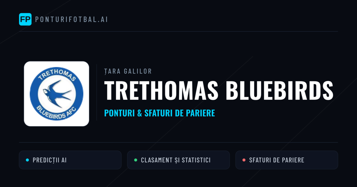 Trethomas Bluebirds Ponturi și statistici