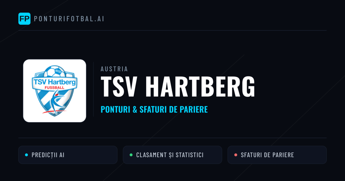 TSV Hartberg Ponturi și statistici