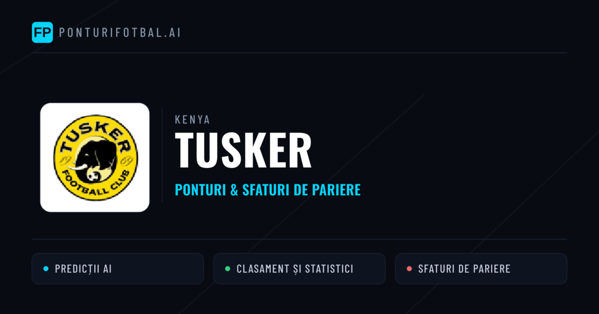 Tusker Ponturi și statistici
