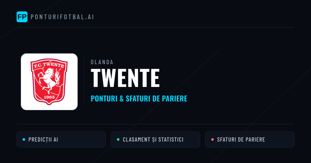 Twente Ponturi și statistici