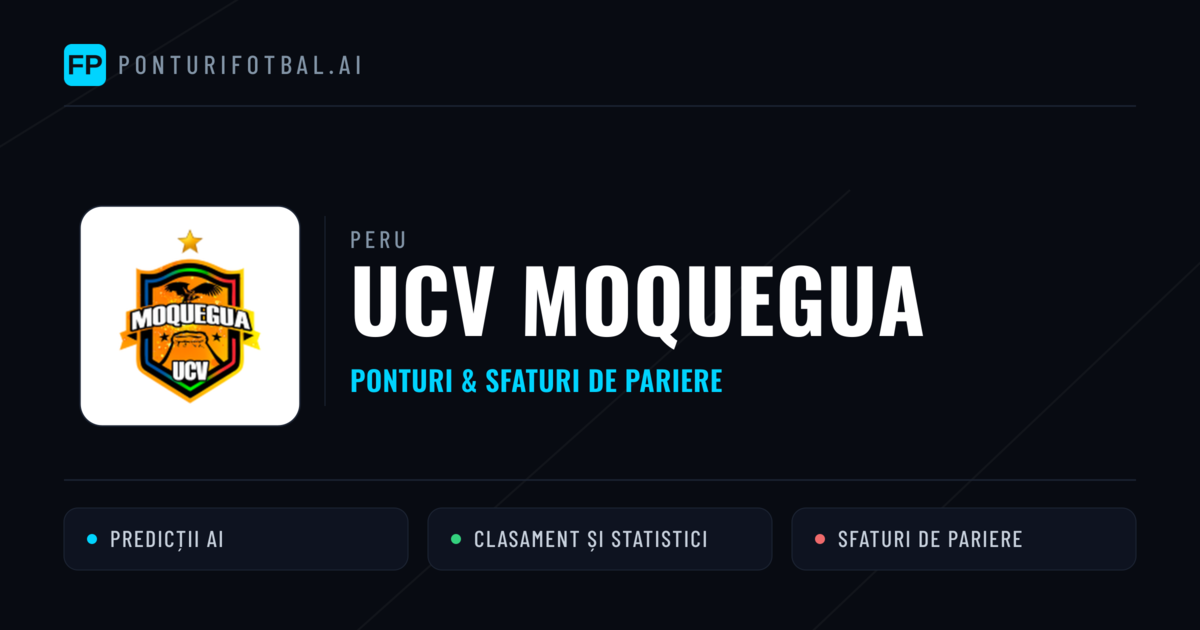UCV Moquegua Ponturi și statistici