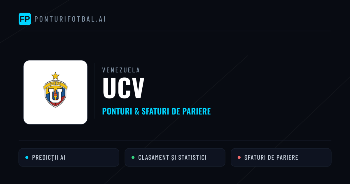 UCV Ponturi și statistici