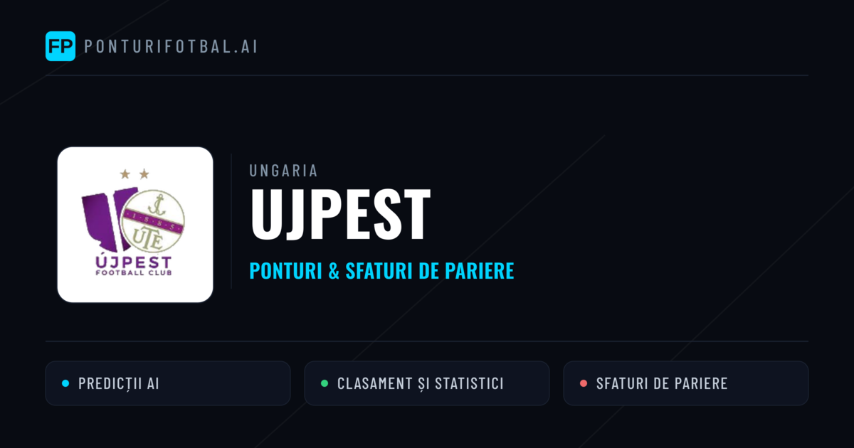 Ujpest Ponturi și statistici