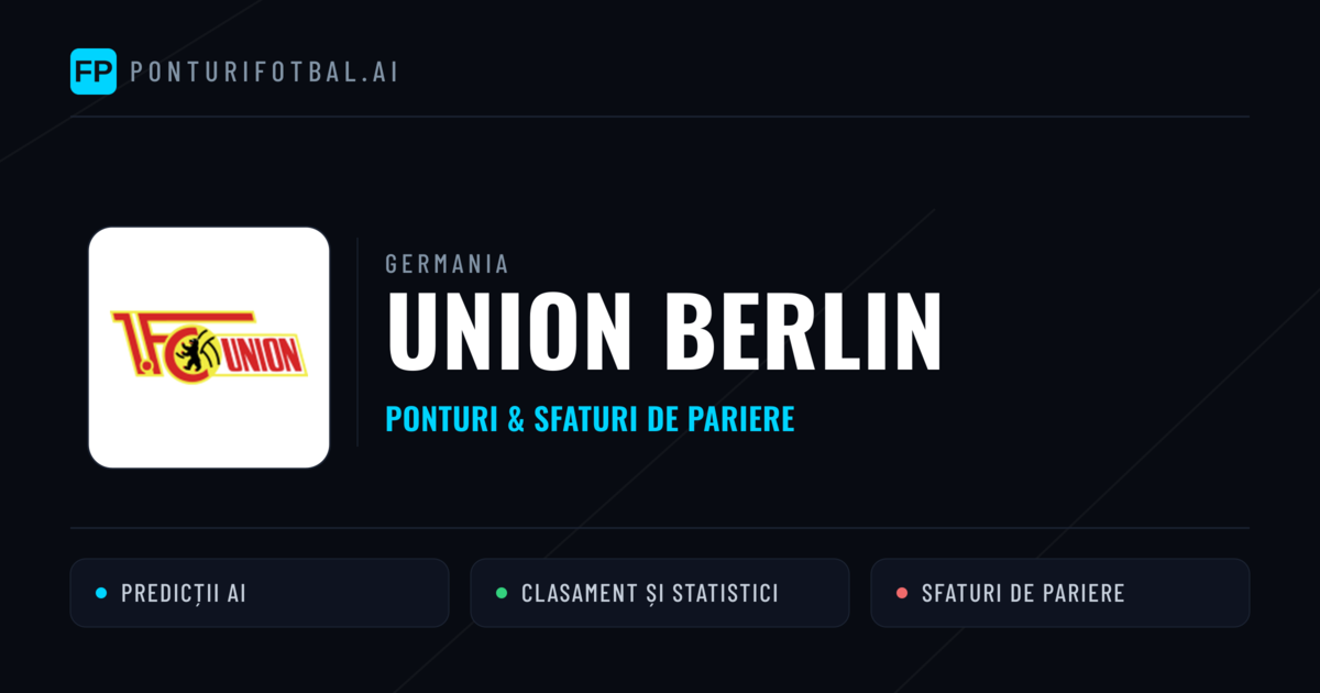 Union Berlin Ponturi și statistici
