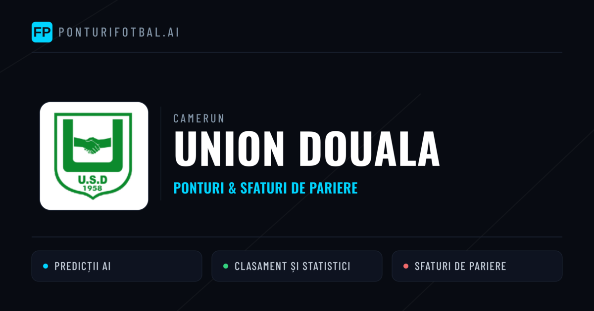 Union Douala Ponturi și statistici