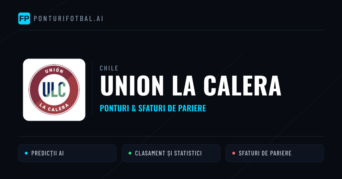 Union La Calera Ponturi și statistici