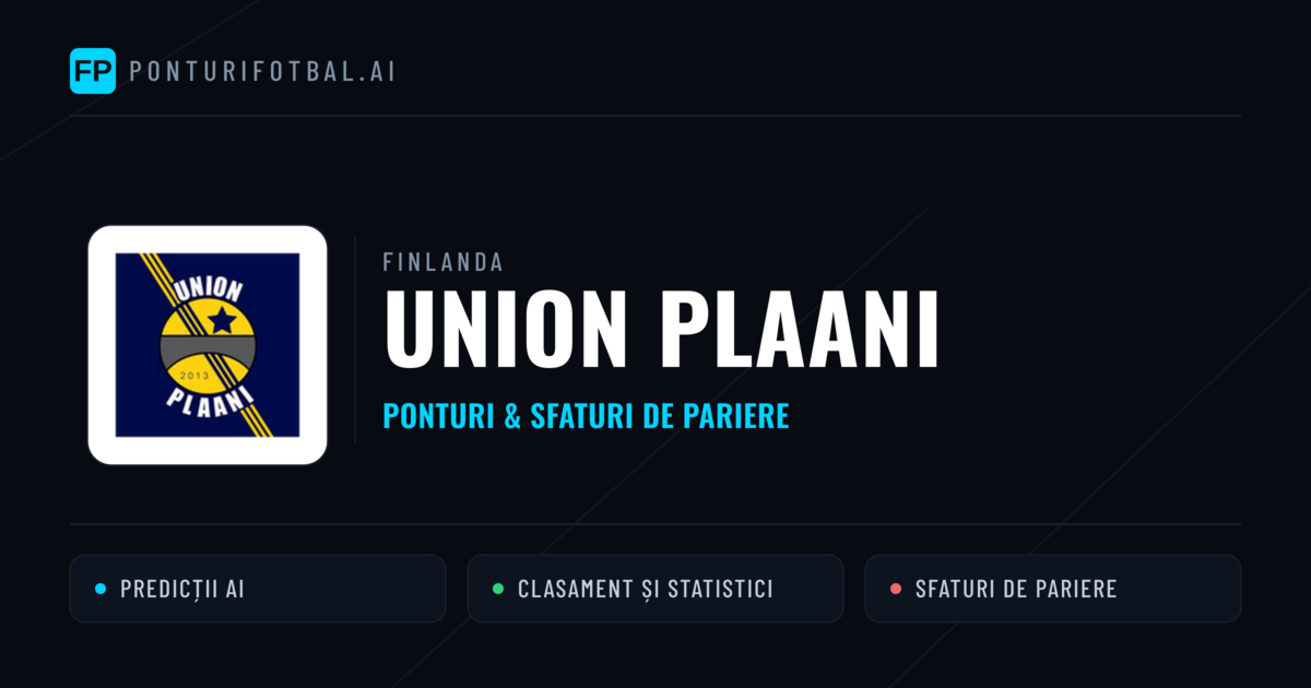 Union Plaani Ponturi și statistici