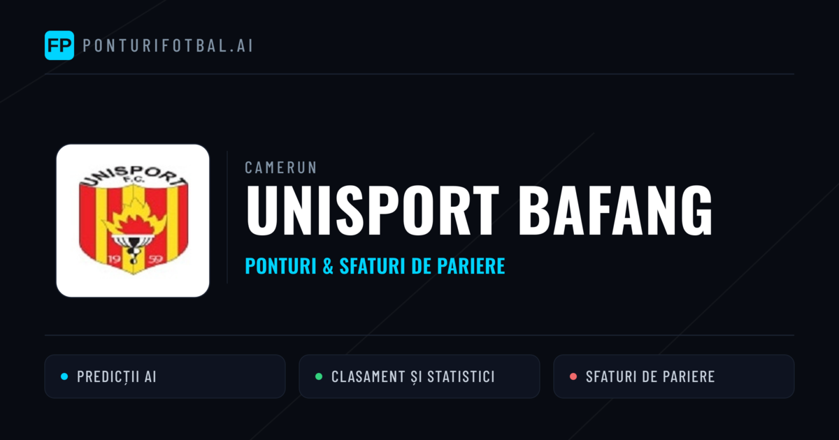 Unisport Bafang Ponturi și statistici