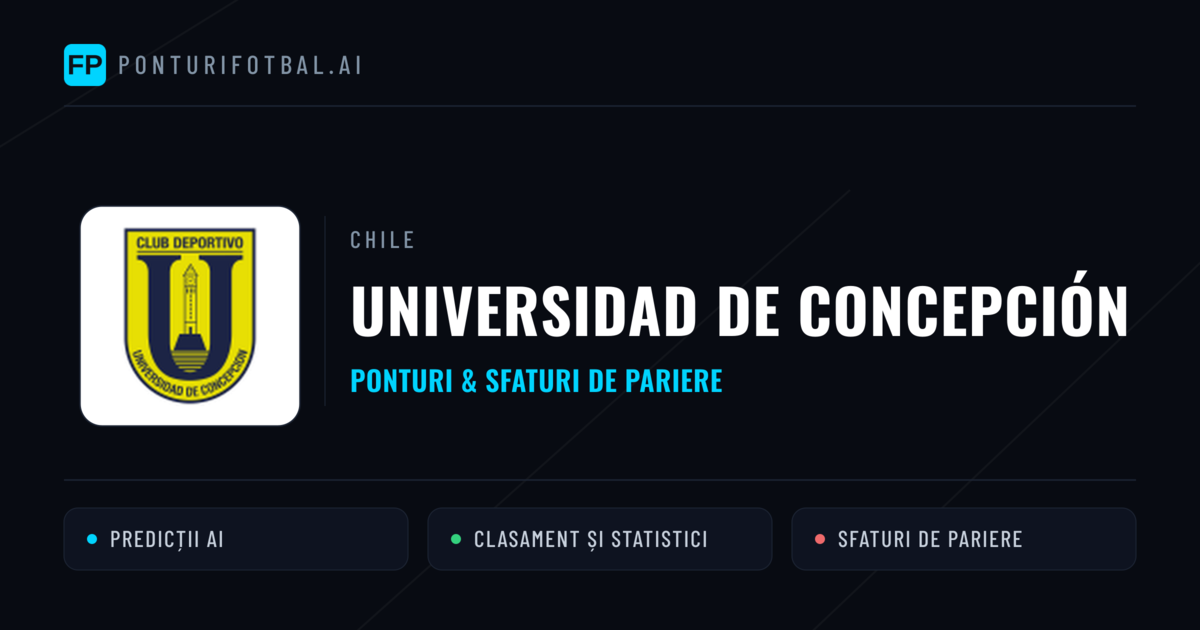 Universidad de Concepción Ponturi și statistici
