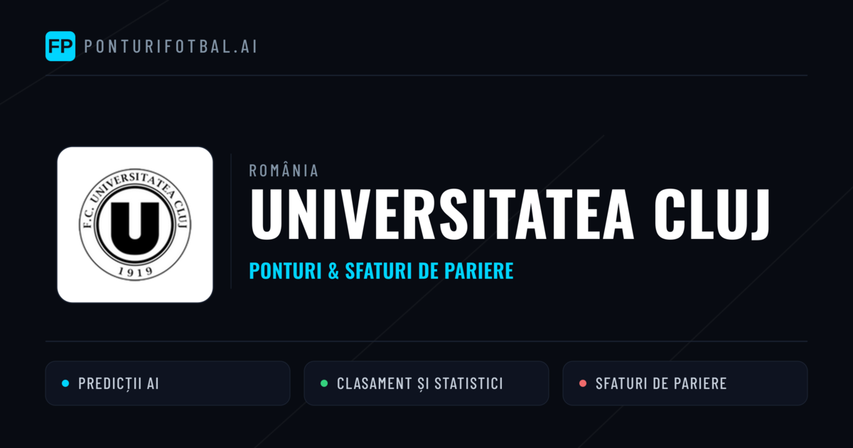 Universitatea Cluj Ponturi și statistici