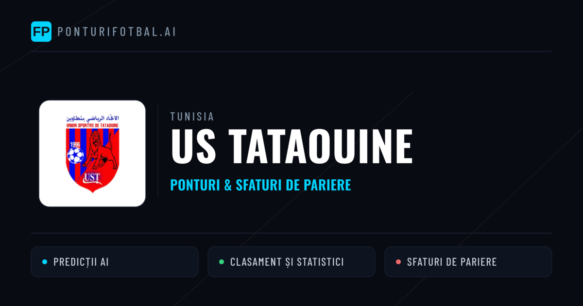 US Tataouine Ponturi și statistici