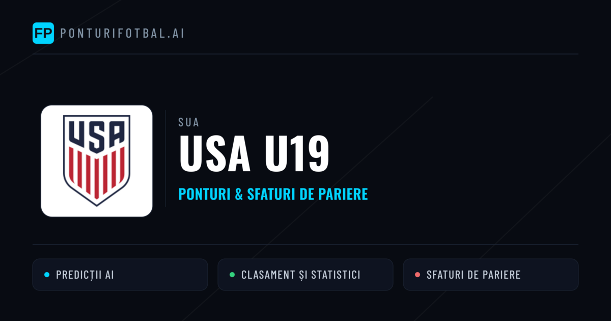 USA U19 Ponturi și statistici