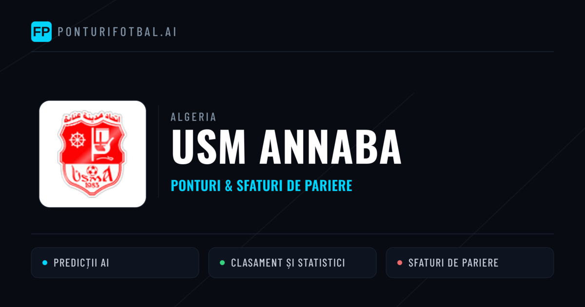 USM Annaba Ponturi și statistici