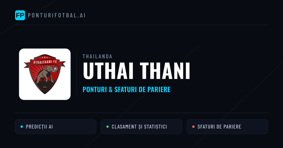 Uthai Thani Ponturi și statistici