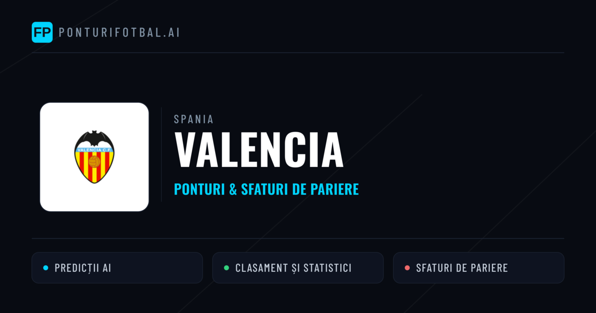 Valencia Ponturi și statistici