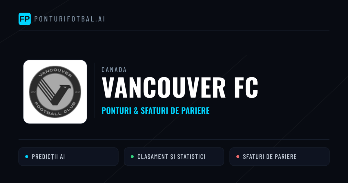 Vancouver FC Ponturi și statistici