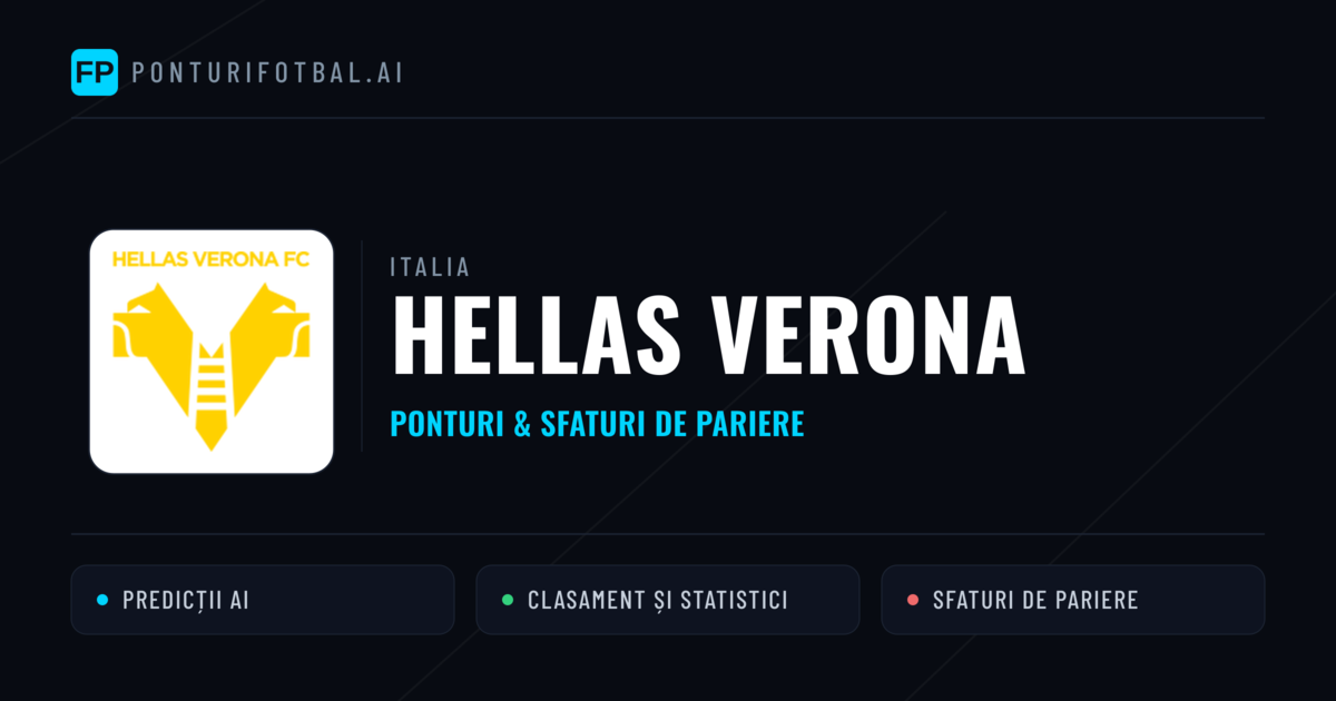 Hellas Verona Ponturi și statistici